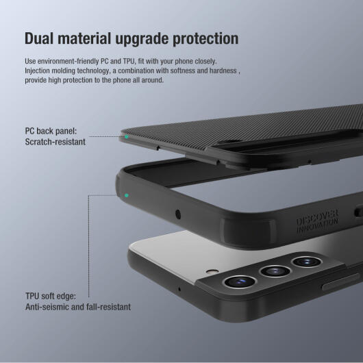 Nillkin Super Frosted Pro Shield Samsung Galaxy S22 Plus Hoesje Zwart afbeelding 5