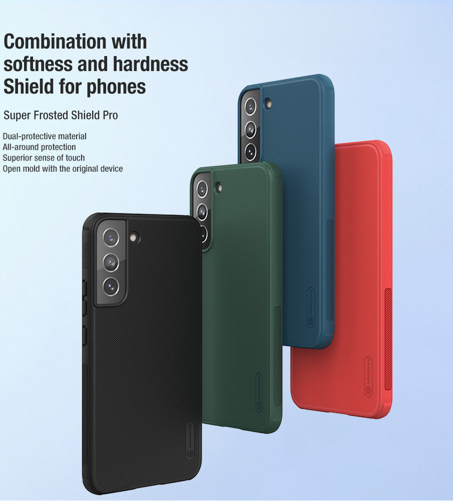 Nillkin Super Frosted Pro Shield Samsung Galaxy S22 Plus Hoesje Groen afbeelding 10