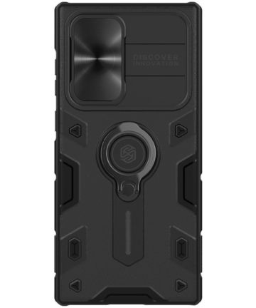 Nillkin CamShield Armor Samsung Galaxy S22 Ultra Camera Slider Zwart Hoesjes