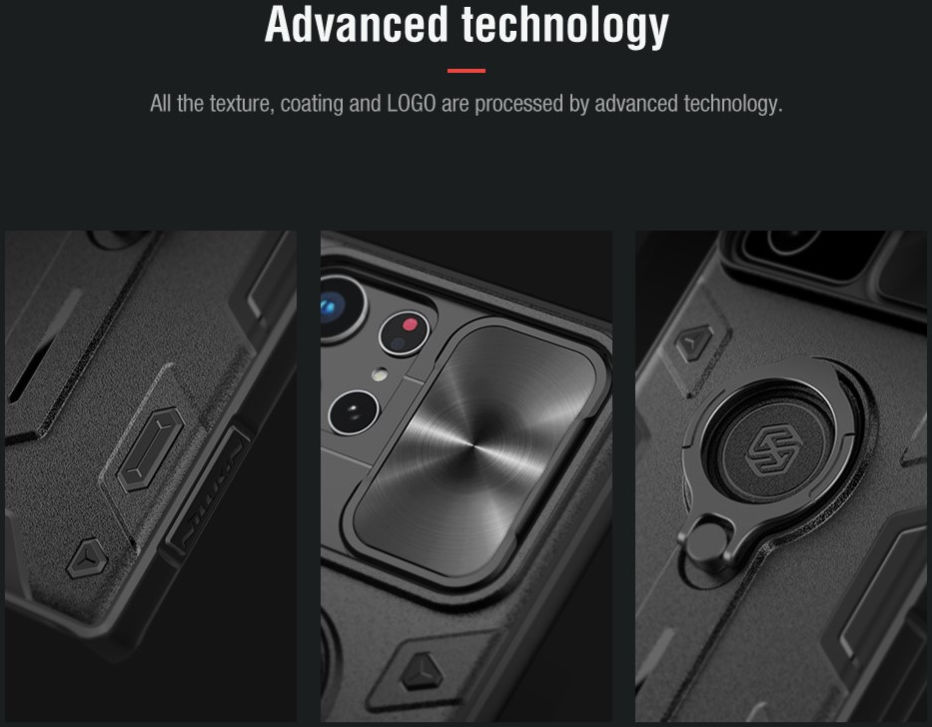 Nillkin CamShield Armor Samsung Galaxy S22 Ultra Camera Slider Groen afbeelding 12