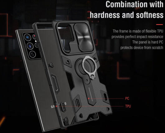 Nillkin CamShield Armor Samsung Galaxy S22 Ultra Camera Slider Groen afbeelding 9