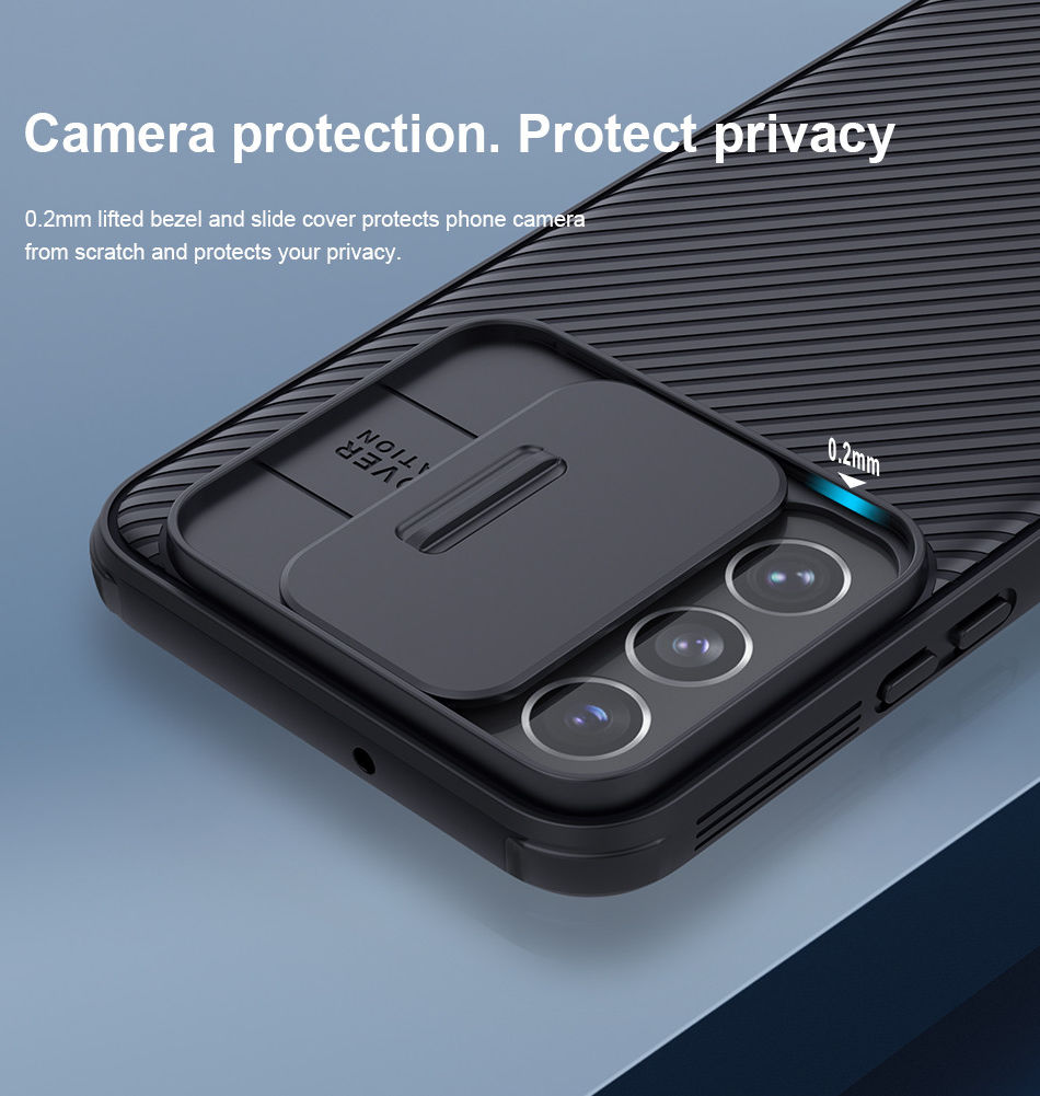 Nillkin CamShield Samsung Galaxy S22 Plus Hoesje Camera Slider Zwart afbeelding 5