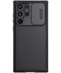 Nillkin CamShield Samsung Galaxy S22 Ultra Hoesje Camera Slider Zwart