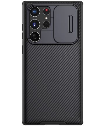 Nillkin CamShield Samsung Galaxy S22 Ultra Hoesje Camera Slider Zwart Hoesjes
