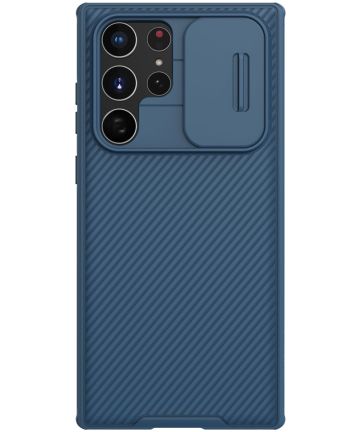 Nillkin CamShield Samsung Galaxy S22 Ultra Hoesje Camera Slider Blauw Hoesjes