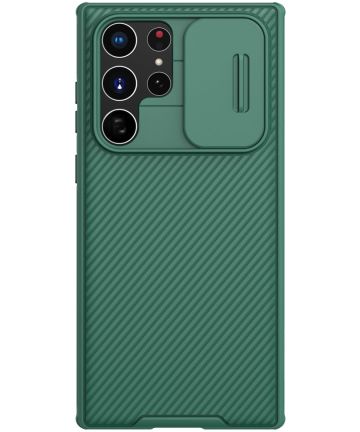 Nillkin CamShield Samsung Galaxy S22 Ultra Hoesje Groen | GSMpunt.nl