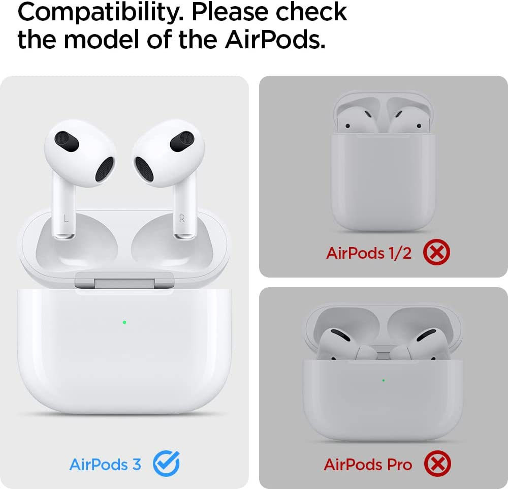 Spigen Silicone Fit Apple AirPods 3 Hoesje Siliconen Roze afbeelding 7