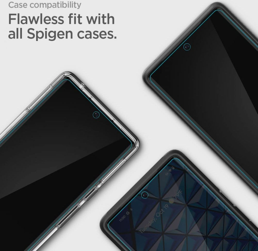 Spigen Neo Flex Google Pixel 6 Pro Screen Protector (2-Pack) afbeelding 4