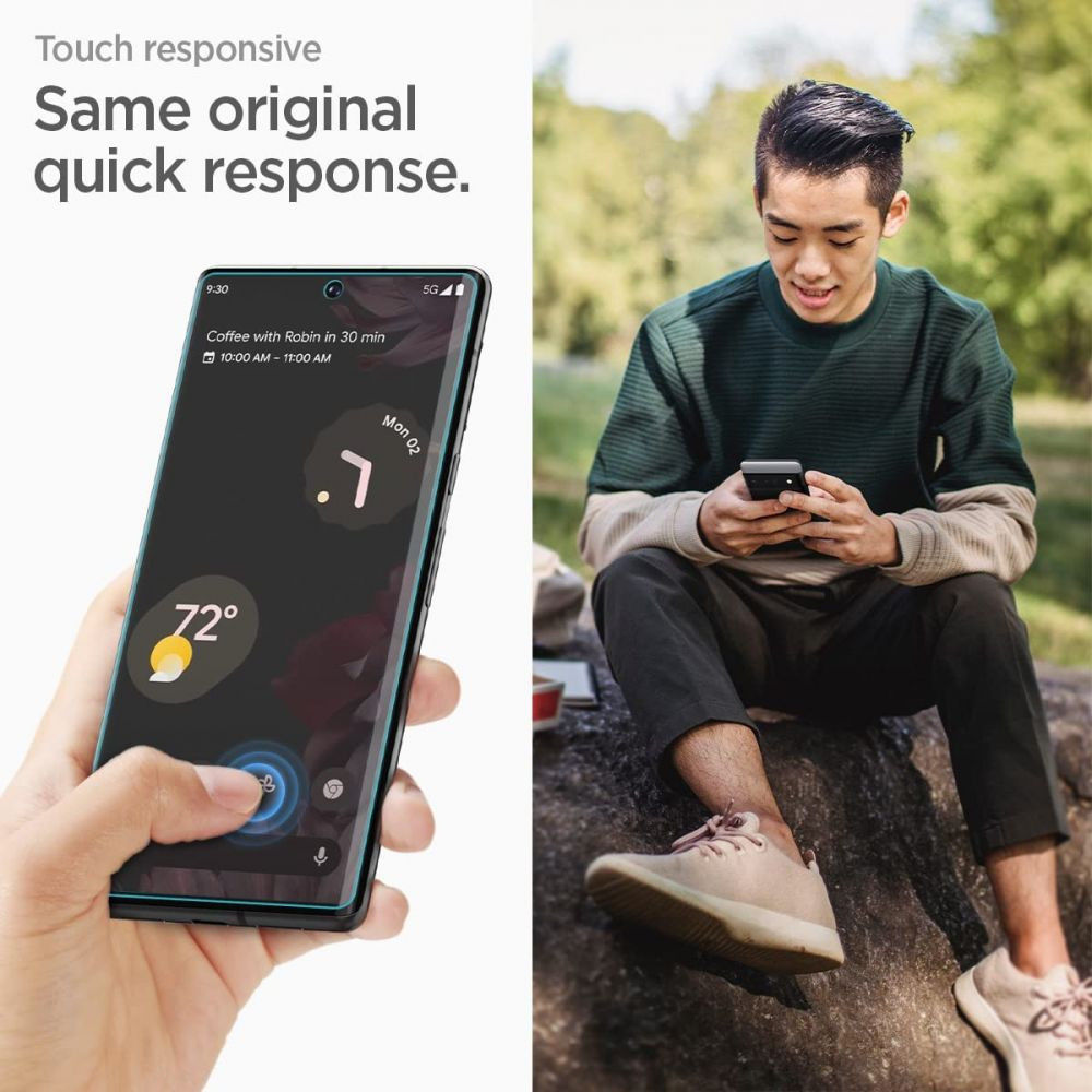 Spigen Neo Flex Google Pixel 6 Pro Screen Protector (2-Pack) afbeelding 7