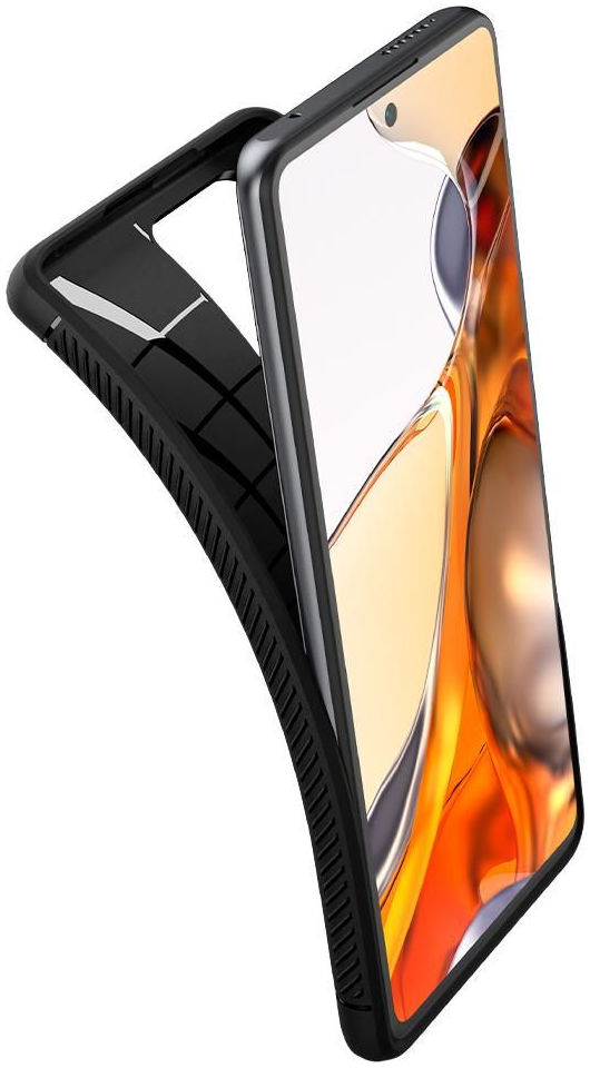 Spigen Rugged Armor Xiaomi 11T / 11T Pro Hoesje Back Cover Zwart afbeelding 2