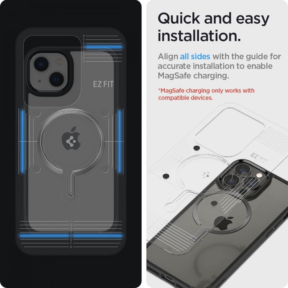 Spigen OneTap MagSafe Magneet Versterker Sticker Zwart afbeelding 7