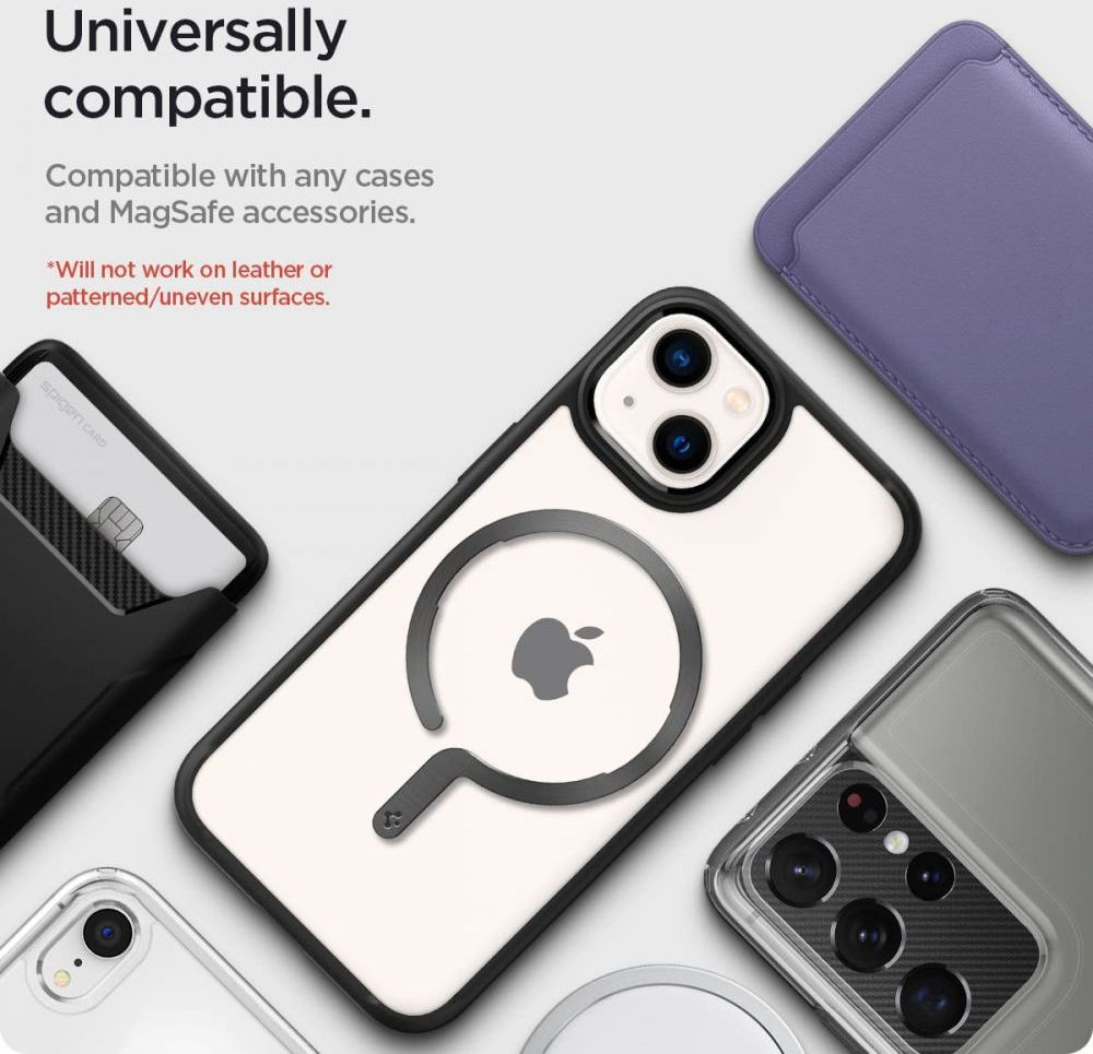Spigen OneTap MagSafe Magneet Versterker Sticker Zilver afbeelding 6