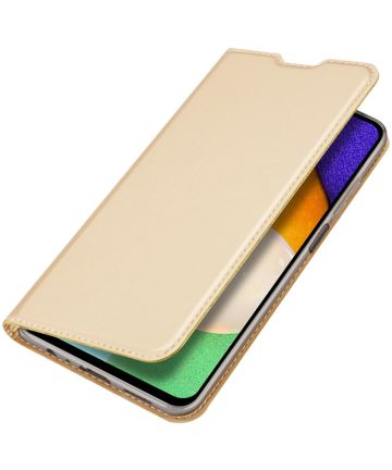 Dux Ducis Skin Pro Samsung Galaxy A13 4G Hoesje Wallet Book Case Goud Hoesjes