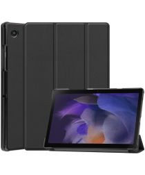 Samsung Galaxy Tab A8 2021 Hoes Tri-Fold Book Case Kunstleer Zwart