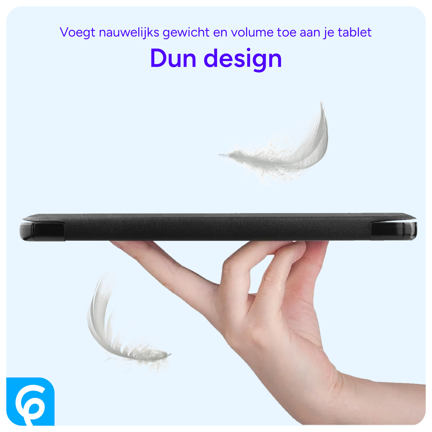 Samsung Galaxy Tab A8 Hoes Tri-Fold Book Case Zwart afbeelding 6