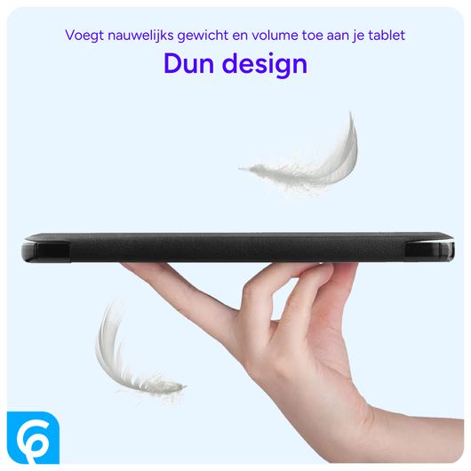 Samsung Galaxy Tab A8 Hoes Tri-Fold Book Case Zwart afbeelding 6