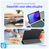 Samsung Galaxy Tab A8 Hoes Tri-Fold Book Case Zwart afbeelding 4