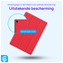 Samsung Galaxy Tab A8 Hoes Tri-Fold Book Case Rood afbeelding 2