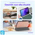 Samsung Galaxy Tab A8 Hoes Tri-Fold Book Case Roze Goud afbeelding 5