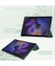 Samsung Galaxy Tab A8 Hoes Tri-Fold Book Case Kunstleer Groen