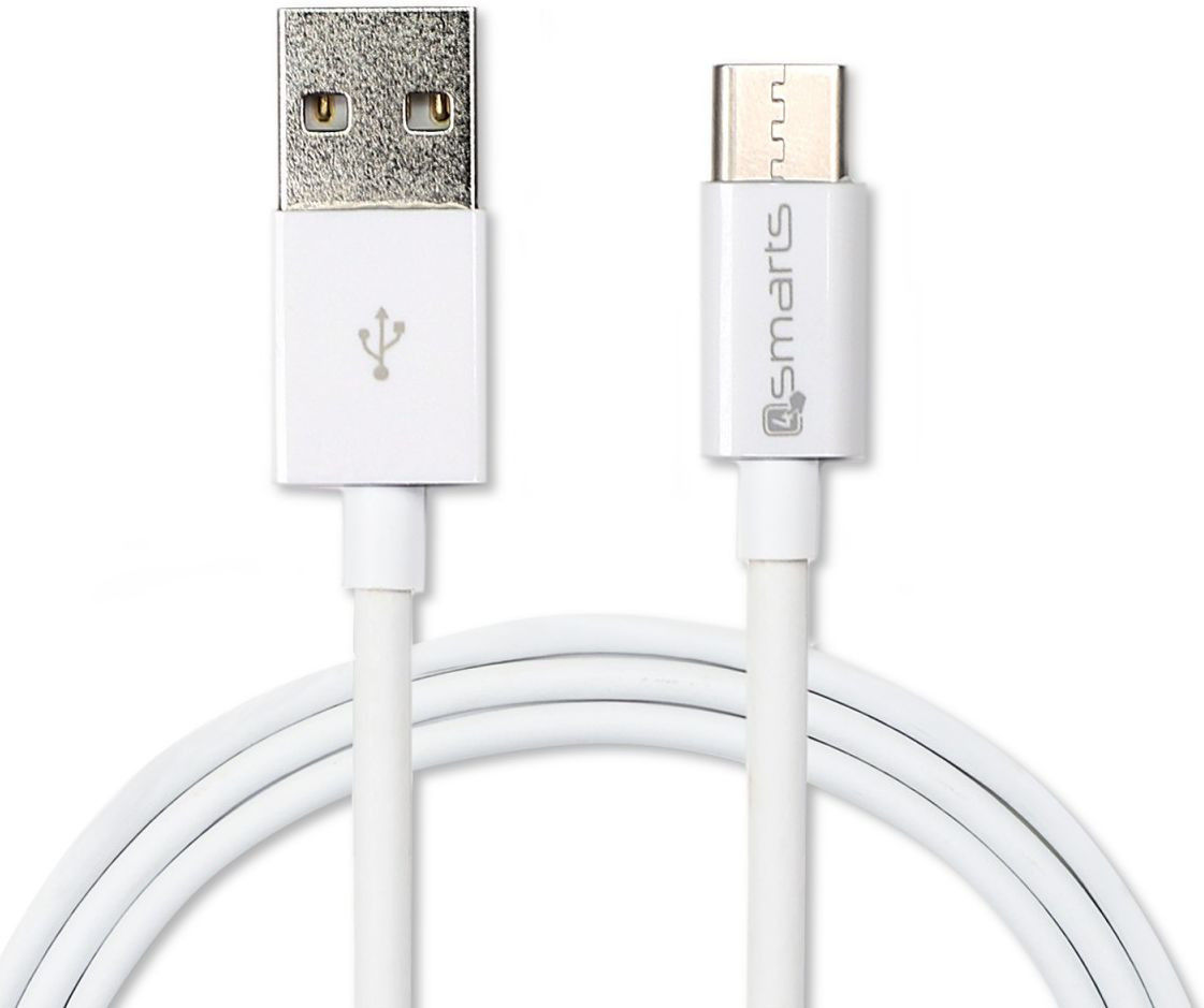4Smarts USB-C kabel 1,25 meter Wit afbeelding 1