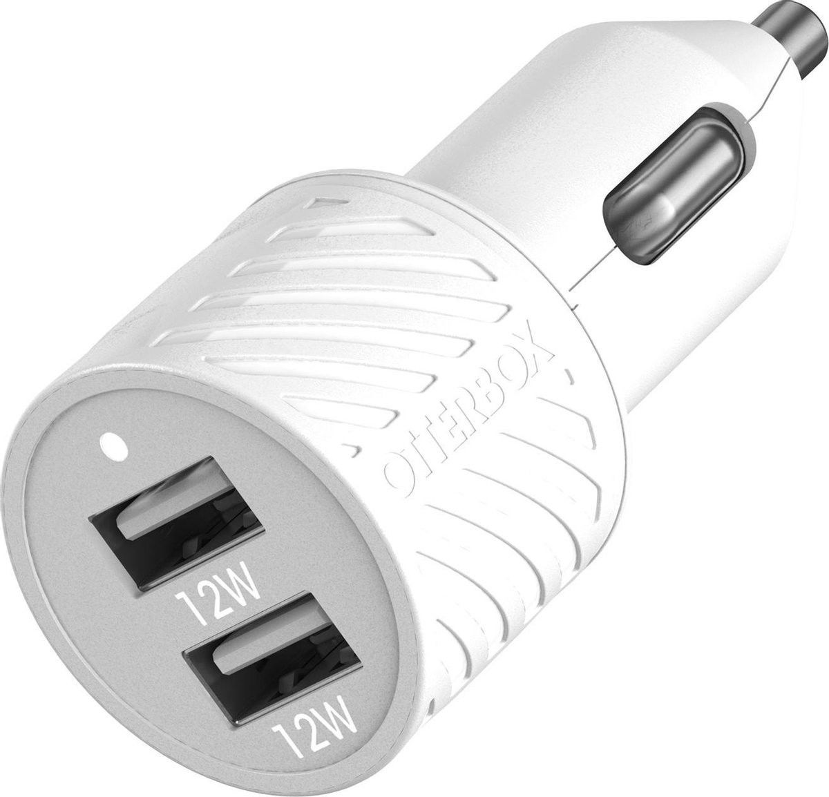 OtterBox 24W Autolader Fast Charge + USB-A naar Lightning Kabel 1M Wit afbeelding 2