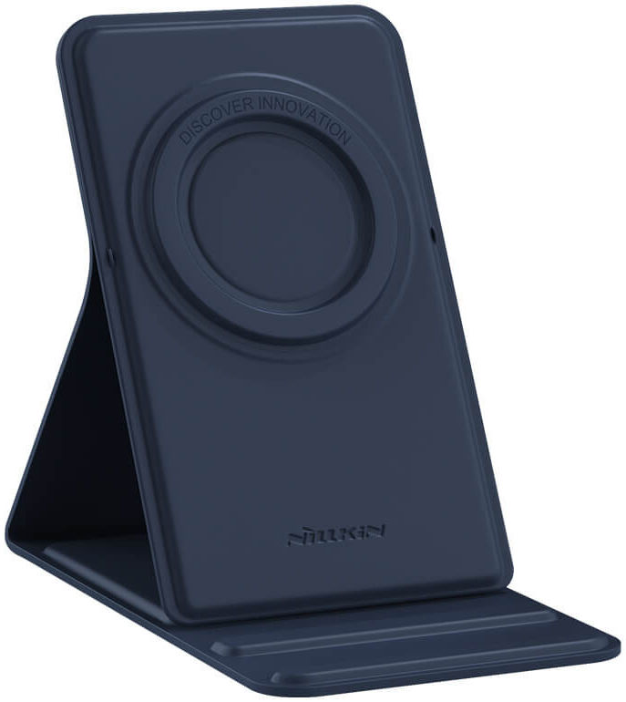Nillkin SnapBase Magnetische MagSafe Stand Echt Leer Houder Blauw afbeelding 4