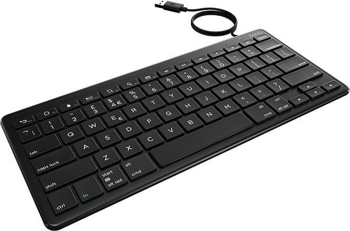ZAGG Bedraad Toetsenbord QWERTY met USB-A Kabel 1.5M Zwart afbeelding 3