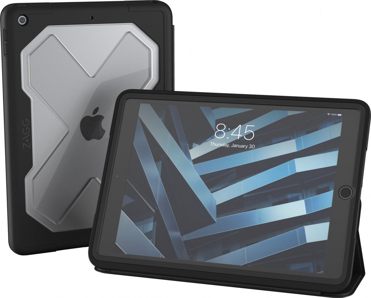 ZAGG Rugged Messenger Apple iPad 10.2 Hoes met Screen Protector Zwart afbeelding 1