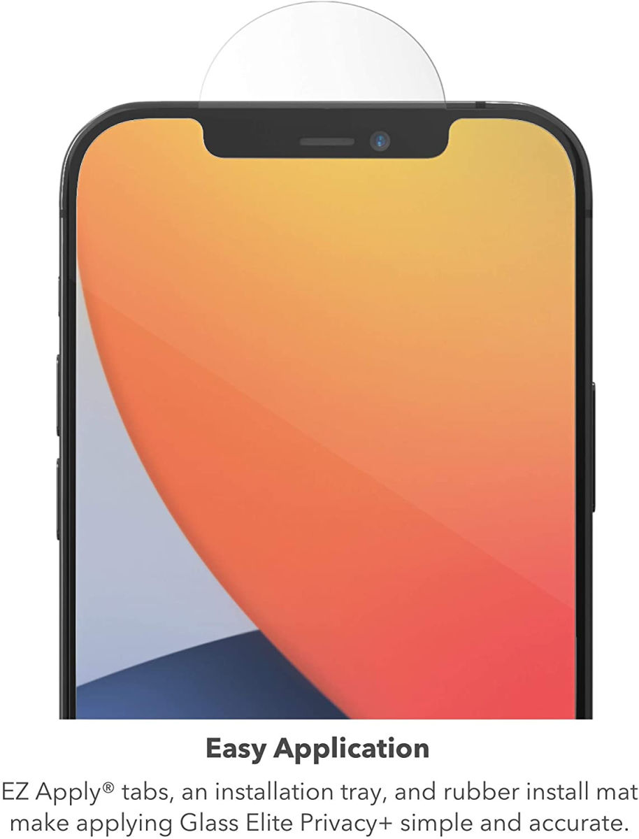 InvisibleShield Privacy Glass Apple iPhone 12 Mini Screen Protector afbeelding 7