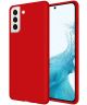 Samsung Galaxy S22 Hoesje Siliconen Back Cover Rood