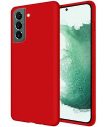 Samsung Galaxy S22 Plus Hoesje Siliconen Back Cover Rood