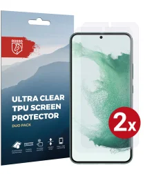 Rosso Samsung Galaxy S22 Plus Screen Protector Ultra Clear Duo Pack