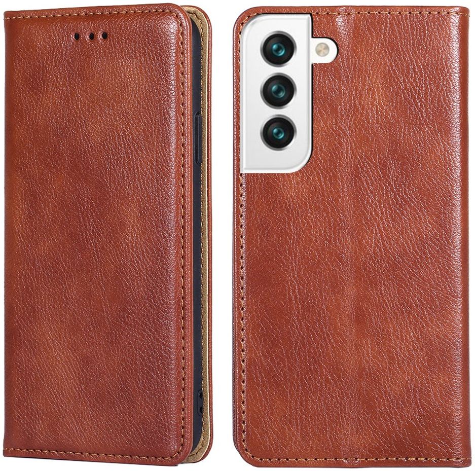 Samsung Galaxy S22 Hoesje Portemonnee Book Case Bruin afbeelding 6