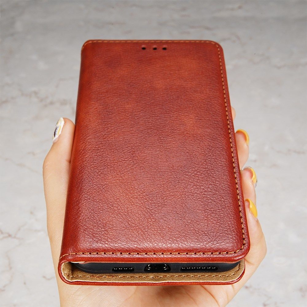 Samsung Galaxy S22 Hoesje Portemonnee Book Case Bruin afbeelding 7
