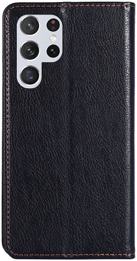 Samsung Galaxy S22 Ultra Hoesje met Pasjes Book Case Kunstleer Zwart afbeelding 2