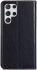 Samsung Galaxy S22 Ultra Hoesje met Pasjes Book Case Kunstleer Zwart afbeelding 2