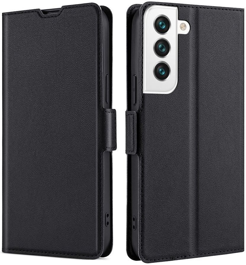 Samsung Galaxy S22 Plus Hoesje Vintage Book Case met Kaarthouder Zwart afbeelding 4