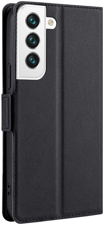 Samsung Galaxy S22 Plus Hoesje Vintage Book Case met Kaarthouder Zwart afbeelding 1