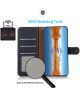 KHAZNEH Samsung Galaxy S22 Plus Hoesje RFID Book Case Echt Leer Blauw