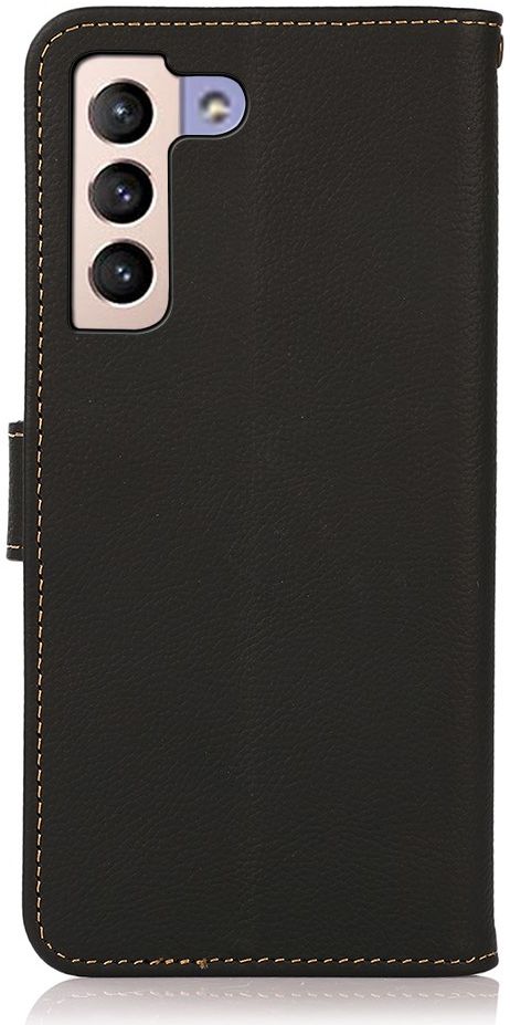 KHAZNEH Samsung Galaxy S22 Plus Hoesje RFID Book Case Echt Leer Zwart afbeelding 6
