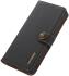 KHAZNEH Samsung Galaxy S22 Ultra Hoesje RFID Book Case Echt Leer Zwart afbeelding 6