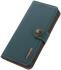 KHAZNEH Samsung Galaxy S22 Ultra Hoesje RFID Book Case Echt Leer Groen afbeelding 6