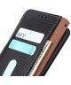 KHAZNEH Samsung Galaxy S22 Ultra Hoesje Wallet Case Echt Leer Zwart