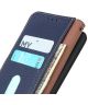 KHAZNEH Samsung Galaxy S22 Ultra Hoesje Wallet Case Echt Leer Blauw