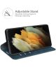 Samsung Galaxy S22 Ultra Hoesje Wallet Book Case Blauw