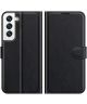 Samsung Galaxy S22 Plus Hoesje Portemonnee Book Case Kunstleer Zwart