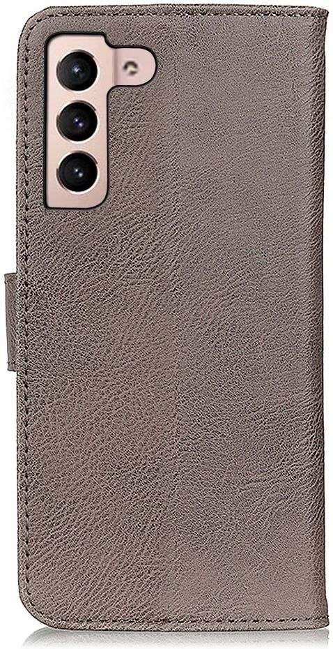 KHAZNEH Samsung Galaxy S22 Hoesje Wallet Book Case Kunstleer Khaki afbeelding 3