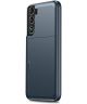 Samsung Galaxy S22 Plus Hoesje Kaarthouder Back Cover Blauw