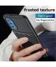 Samsung Galaxy M52 5G Hoesje Twill Thunder TPU Back Cover Zwart